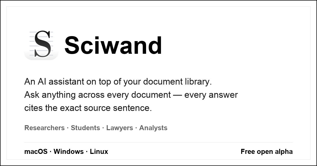 Sciwand product preview
